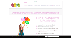 Desktop Screenshot of luftballon-express-service.de