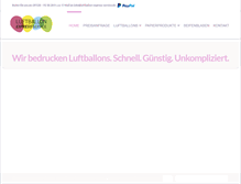Tablet Screenshot of luftballon-express-service.de